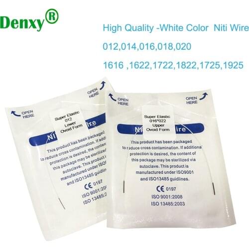 20pc High Quality White Color Coated Niti Archwire Orthodontic Wire Dental Archwire Invisible Orthodontic Braces Dental Supply