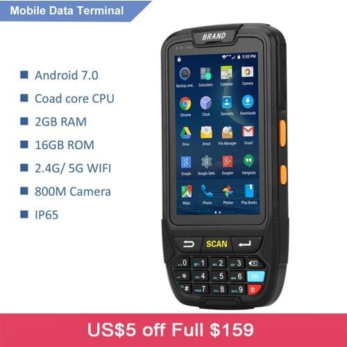PL-40L PDA Scanner Industrial IP65 Rugged Warehouse 2D QR code 1D Laser scanner PDA Handheld Android Barcode Scanner terminal
