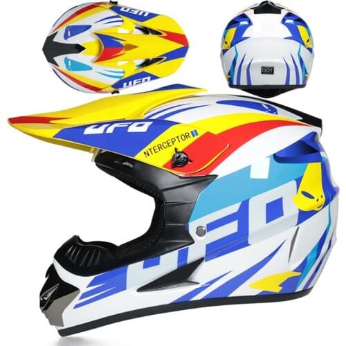 Professional Racing Motocross Casque hors route Casque Moto Capacete Moto Casco Off-road Cartoon Children Motorcycle Helmet