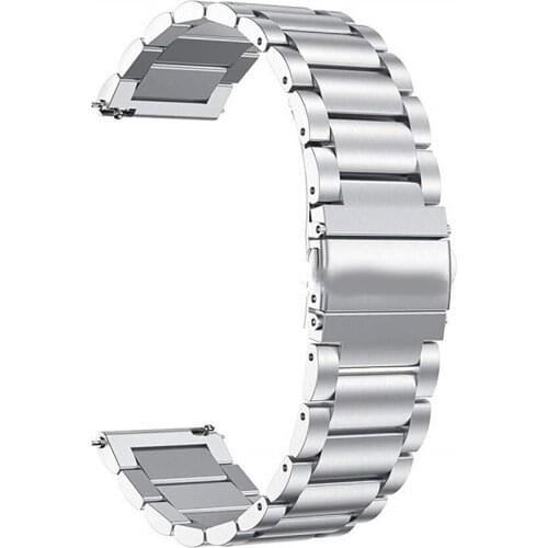 Watch Strap Three Beads Steel Watch Strap 40mm 44mm Stainless Steel Band With Raw Ears for Samsung Galaxy Watch4