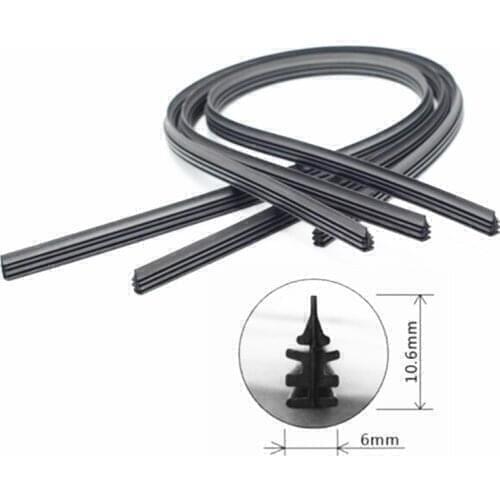 2Pcs Car Windscreen Soft Rubber Strip Wiper Blades For Chery A1 A3 Amulet A13 E5 Tiggo E3 G5