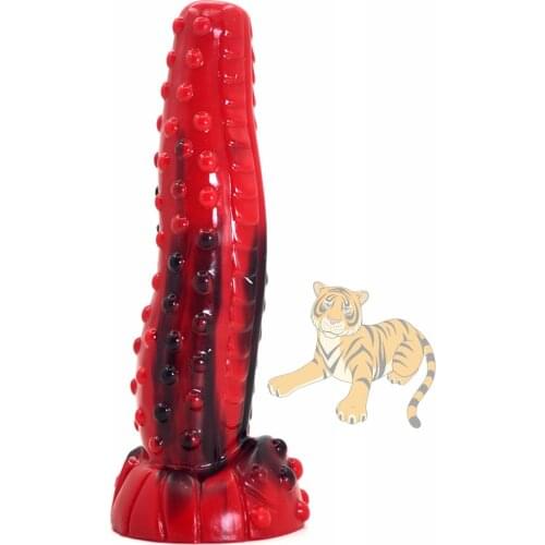 SHET animal tiger dildo bumpy g-spot stimulate silicone curved penis anal masturbate sex toys for men women sex shop