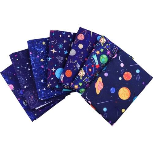 Sewing clothes quilt fabric polyester fabric Christmas celebration cloth printing textile crafts DIY 50 * 140cm pieces/piece