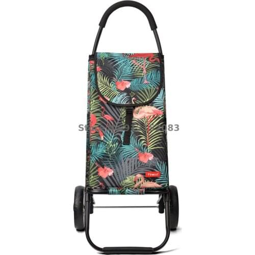 Shopping Cart Folding Grocery Carts, Trolley Carts, Elderly Trailers, Portable Push-pull Carts