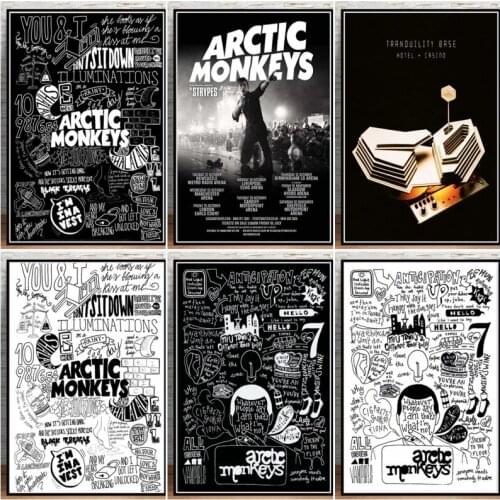 Modern Popular Street Art Music Band Canvas Painting Posters and Prints Wall Art Pictures for Room Home Bar Hanging Decoration