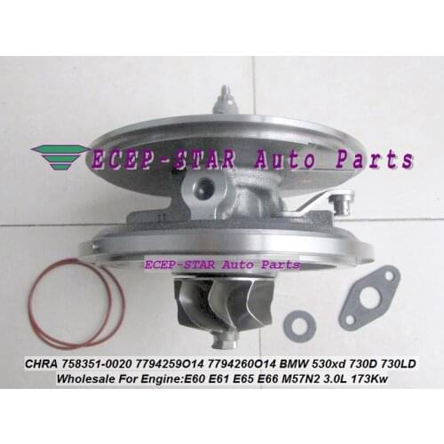 Turbo Cartridge CHRA Core TF035HL 758351 758351-0022 758351-0024 7794260 7794259F 7794259H 7794259L A7794259H 7794259K10 For BMW