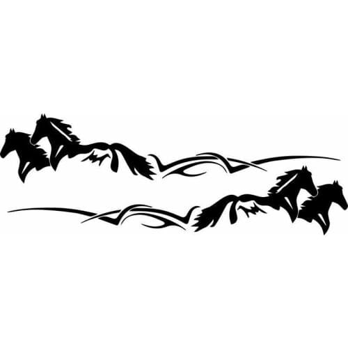 2x horse sticker vinyl decal for car Accessories Motorcycle Helmet Car Styling Car Sticker