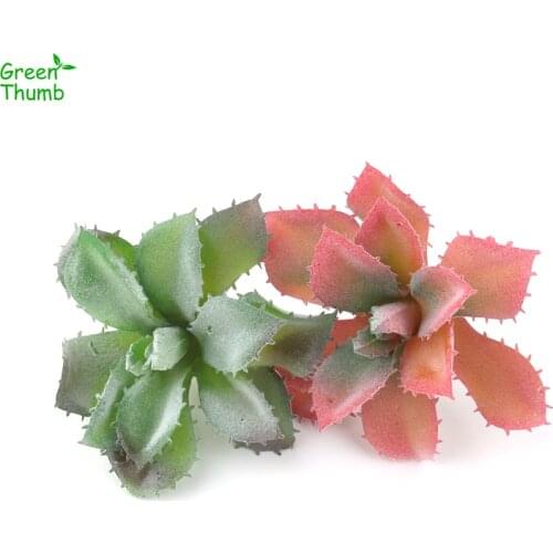 1pc 12cm Artificial Flocking Aloe Vera Home Garden Office Creative DIY Artificial Simulated Succulent Plants