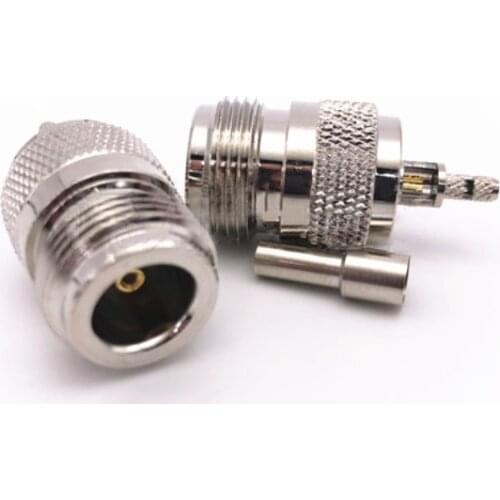 1pc N Female jack Crimp RG316 RG174 RG179 LMR100 Cable RF Connector Adapters