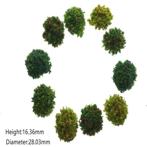 10pcs Diorama Multicolor Model Flower Group Toys DIY Cottage Construction Sand Table Model Flower Beds Landscape Making Material