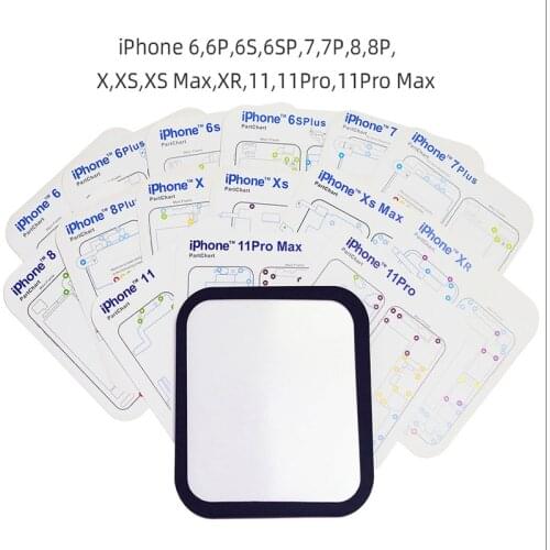 15 in 1 Guide Magnetic Screw Keeper Memory Chart Mat Repair For iPhone 6 6S 7 8 X XS XR 11 Pro Max Teardown Guide Pad