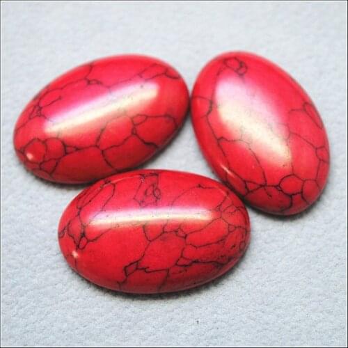 3pcs natural red stone cabochons wholesale gem stone cabs no hole oval shape 20x30mm top fasion jewelry diy accessories