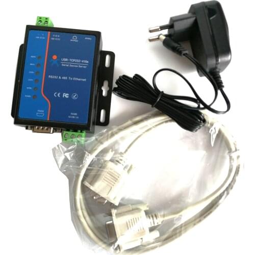 4pcs USR-TCP232-410S Terminal Power Supply RS232 RS485 to TCP/IP Converter Serial Ethernet Serial Device Server