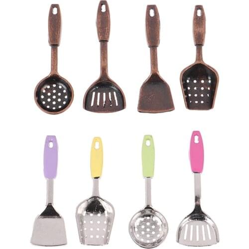 5/1pcs 1/12 Dollhouse Miniature Kitchen Utensils Spatula for Pretend Play Doll House Decor Mini Cooking Toy Accessories