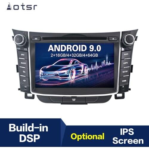 Android 9.0 IPS GPS Navigation Car Radio Player For Hyundai I30 Elantra GT 2012+ Multimedia Player Head Unit Tape Recorder