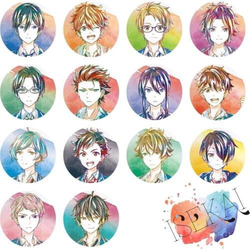 Ensemble Stars Anime Badge Game Trickstar Subaru Akehoshi Akatsuki Valkyrie Mika Kagehira Metal Badge Brooch Pin