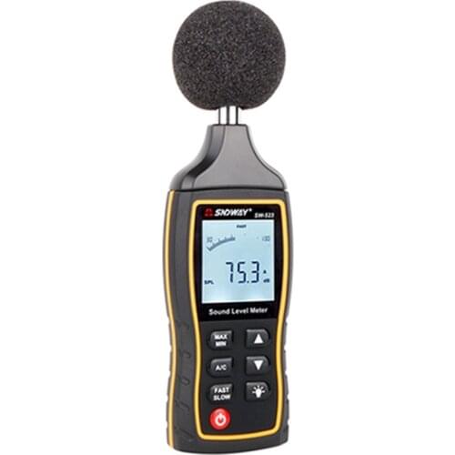 SNDWAY Digital Sound Level Meter 30~130db Large LCD Decibel Noise Meter 1.5 DB Mini Noise Value Level Tester Alarm Data Store