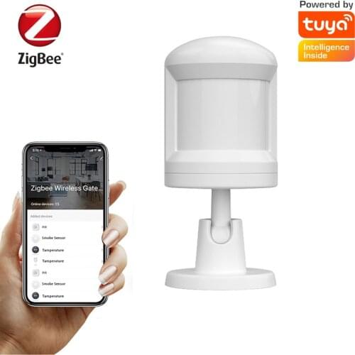 Tuya Zigbee Pir Motion Body Sensor With Foot Stand Motion Detection Home Alarm System