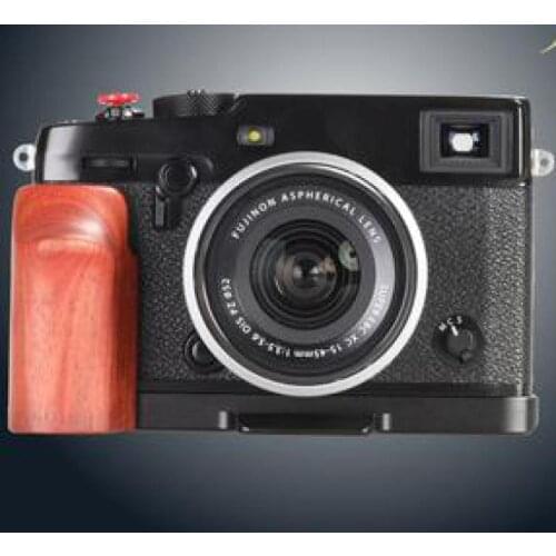 For Fujifilm Fuji X-Pro3 XPRO3 Arca-Swiss RRS handle Quick Release L Plate/Bracket Holder hand wooden Grip L-Shaped