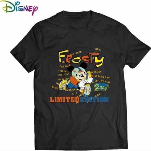 Mickey Mouse Mens Woman T-shirts cotton graphic t shirts Summer Short sleeve tee anime tshirt womens t-shirt 2021 Tops