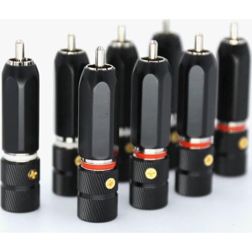 Hifi Copper rhodium plated Hi-End RCA connector