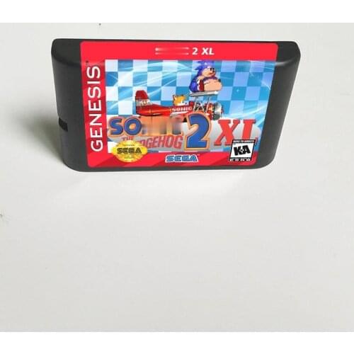 Soniced 2 XL - 16 Bit MD Game Card for Sega Megadrive Genesis Video Game Console Cartridge
