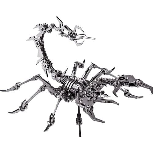 Scorpion King 3d Metal Stainless Steel Jigsaw Puzzle Diy Assembled Steel Warcraft Detachable Jigsaw Toy Ornament Birthday Gift