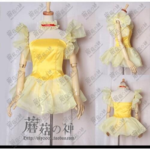 The magic Angel Creamy Mami Cosplay Costume Custom Made yellow and pink styles can choose 11