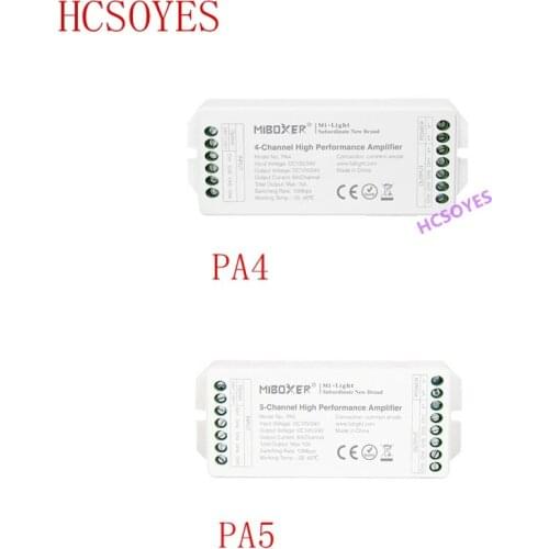 MIBOXER PA4 PA5 4-Channel 5-Channel Hight Performance led strip Amplifier for RGB/RGBW LED strip
