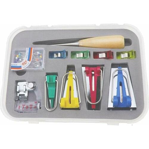 Multifunction Sewing Bias Tape Maker Set DIY Patchwork Quilting Tool Household Machine Binding Sewing Machine Tools Kit Home Use