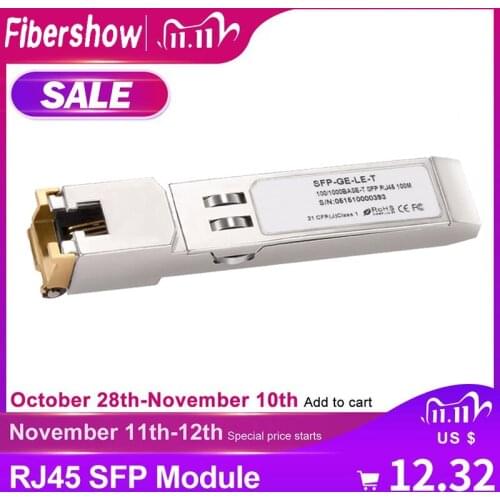 Gigabit RJ45 SFP module Ethernet port SFP module Switch gbic 10/100/1000M connector SFP Copper RJ45