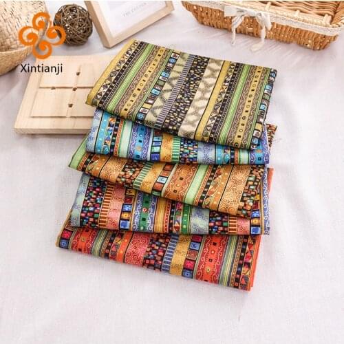 Nigeria Printed Fabric By Cm Stripe Bronzed Cotton Fabric For Sewing Bags Photo Background Cloth 25*25cm/Pcs TJ6058