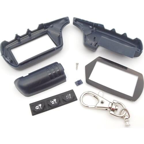 Wholesale B9 case keychain for 2 way car alarm systems LCD display remote control key chain starline b9 b6 a91 a61