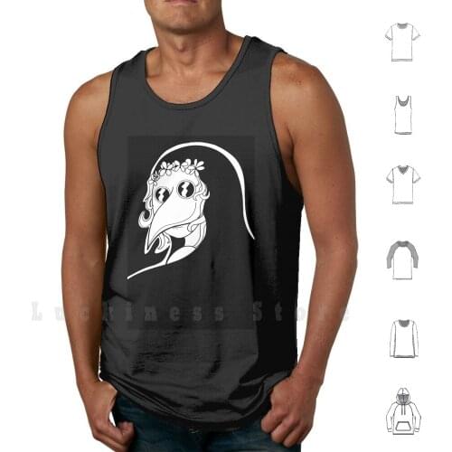 The Funeral Bride tank tops vest 100% Cotton Plague Bride Ink Inktober Anime Plague Monster Witch Funeral Flower