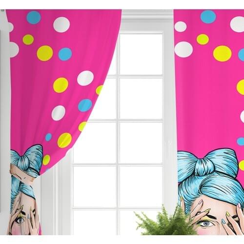 RealHomes Custom Design Digital Printed Backdrop Curtain-140x260 cm