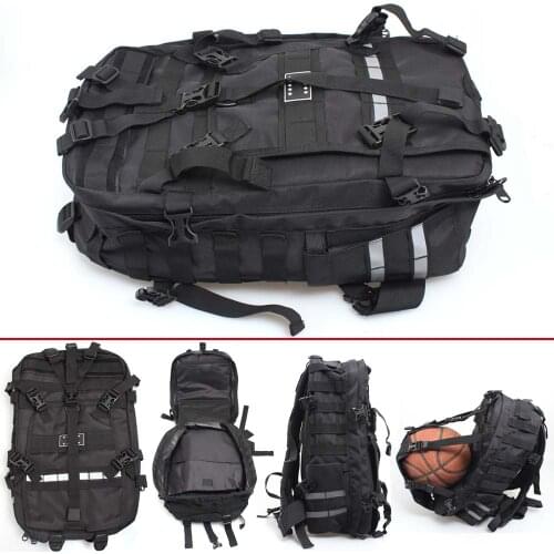 Rider Backpack Helmet Bag Saddlebag Multi-functional Waterproof High Capacity Outdoor Sport School Basketball Pack Travel Bag