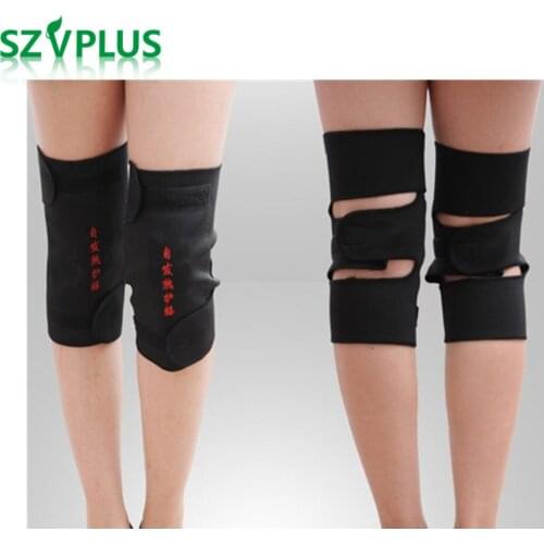 2 Pairs Tourmaline Self Heating Knee Pads Magnetic Therapy Kneepad Pain Relief Arthritis Brace Support Patella Knee Sleeves Pads