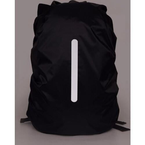 Waterproof Portable Backpack Outdoor Bag Cover with Night Light Safety Reflective Band Cycling Bag Cover Camping Accessories