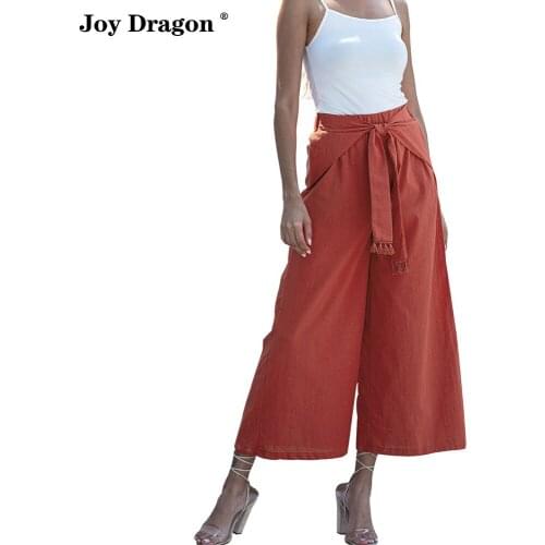 Wide Leg Pants Ropa Mujer Pantalones Pantalon Femme Spodnie Damskie Trousers Women High Waist Cintura Summer Vintage Alta Baggy