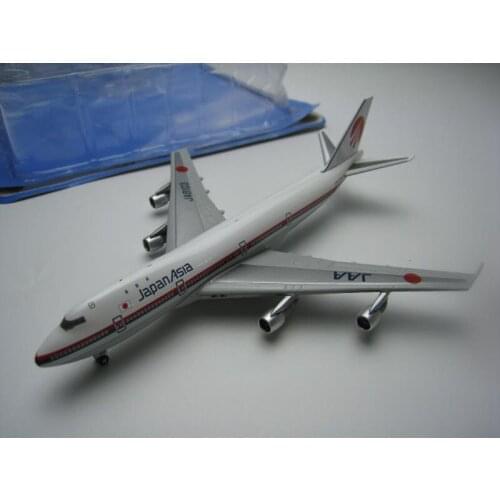 1:400 B747-100 JAA 747 Japan Asia Airlines with Base Landing Gear Alloy Aircraft Plane Model Toy Collection Souvenir about 18CM