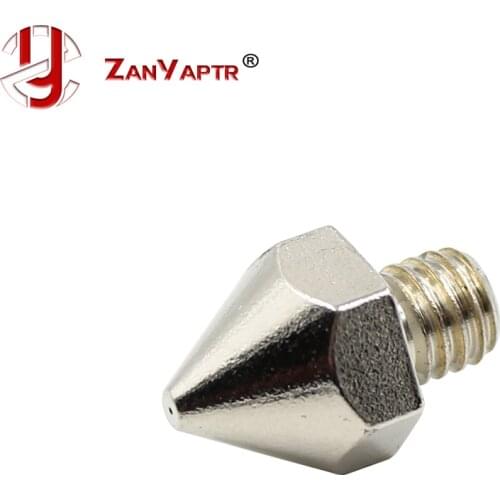 1pcs M6 Stainless Steel 0.2mm/0.3mm/0.4mm/0.5mm Extruder Nozzle Print Head For Mk7 Makerbot Common Use For 3D printer