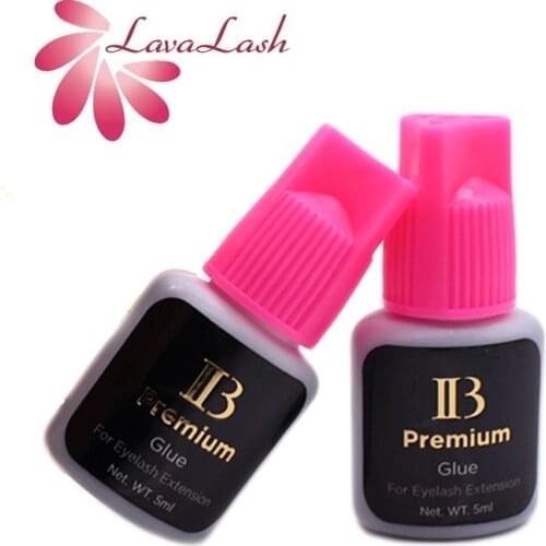 2 Bottles I-Beauty Korea IB Premium Glue Individual Eyelash Extensions Glue Pink Cap 5ml False Eyelash Glue Tools Wholesale
