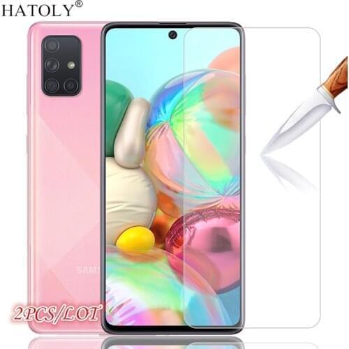 2Pcs For Samsung Galaxy A71 Glass For Samsung A71 Screen Protector Tempered Glass HD Ultra-thin Protective Film For Samsung A71