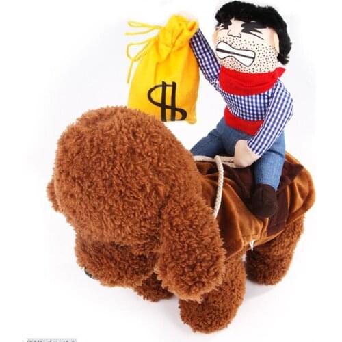 20pcs/lot Halloween Dog Clothes COWBOY RIDING Costume Mix Color Factory Wholesale