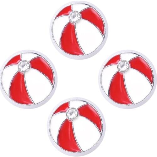 F219 DIY Charms Zinc Alloy Beach Ball Floating Locket Charms For Glass Living Locket 9*9mm