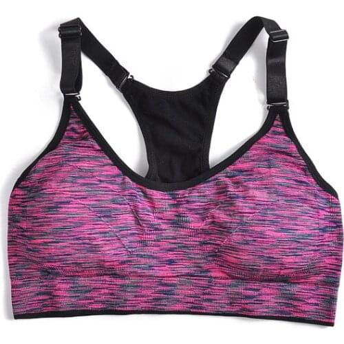 2019 Sports Bra For Women Quick Dry Padded Wire Free Adjustable Shakeproof Fitness Underwear Push Up Seamless Yoga Running Tops