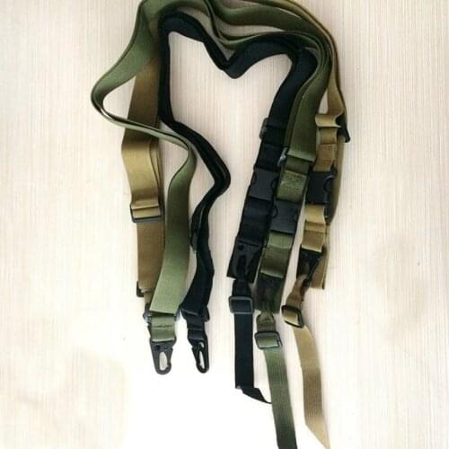 3 Point Airsoft Hunting Belt Tactical Military Elastic Gear Sling Strap Outdoor Camping Survival Sling Multifunctional Belt