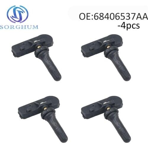 4pcs 68406537AA TPMS Sensor Tire Tyre Pressure Monitor Sensor For Dodge Charger Durango Journey 315MHz