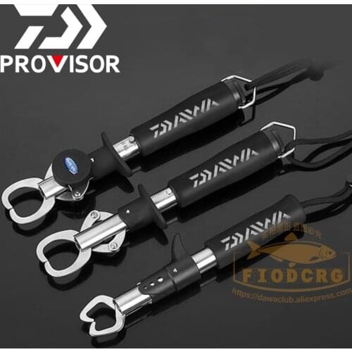 DAWA Fish Grip Holder Grabber Pliers Stainless Steel Fishing Tool Tackle Accessories Fish Clamp Device Lures Fishing Lip Gripper