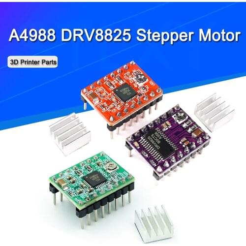 3D Printer Parts A4988 DRV8825 Stepper Motor Driver With Heat sink For SKR V1.3 1.4 GTR V1.0 RAMPS 1.4 1.6 MKS GEN V1.4 board